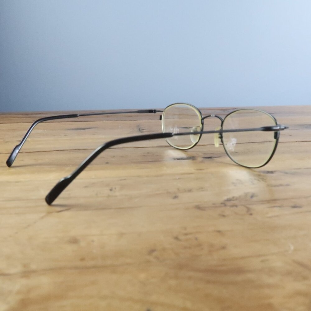 MEN'S BLACK FRAME PRESCRIPTION GLASSES WITH CASE - Picture 7 of 7